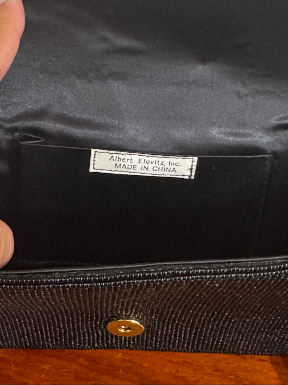 Albert elovitz Black Beaded Music Note Clutch - Picture 8 of 13